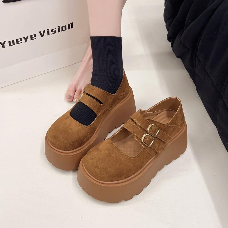 All-inclusive women's spring new versatile muffin casual shoes, small people pedal platform lazy shoes
