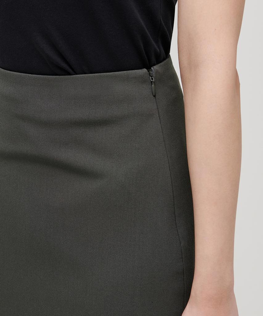 MUSINSA STANDARD WOMAN Women'S High-Waisted Slit Long Skirt [Dusty Khaki]