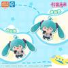 New HATSUNE MIKU Kawaii Horsetail Throwing Plush Doll Fufu Dual Horsetail Peripheral Pendant Fufu Doll Birthday Gifts Toys
