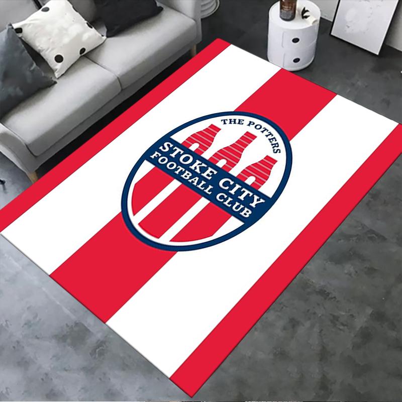 2025 New Stoke City FC Carpet Rug for Living Room Bedroom Home Sofa Decoration,Kids play Non-slip Floor Mat182