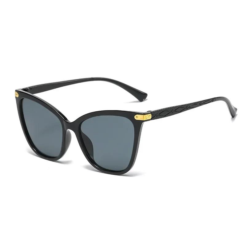 Fashionable Personality Cat Eye Sunglasses Ultra Light Large Framed Uv400 Protection Unisex Shades Glasses Street Photography