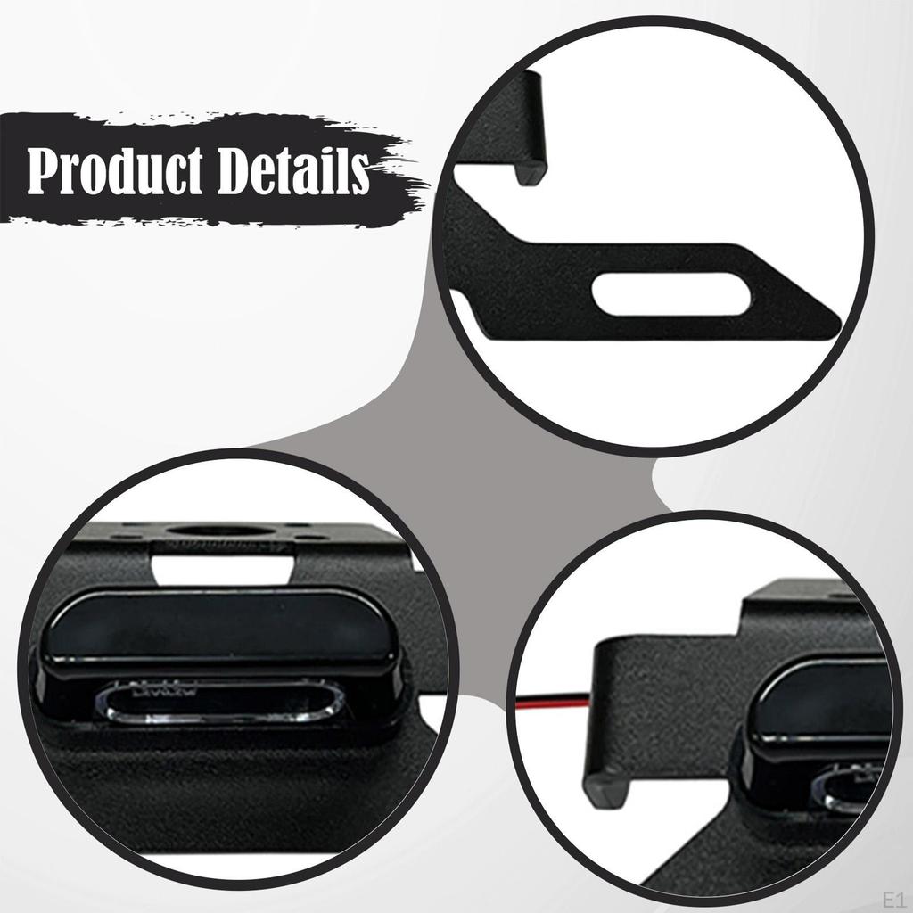 Motorcycle License Plate Holder with Taillight Part Mount Support Repair Attachment Light LED