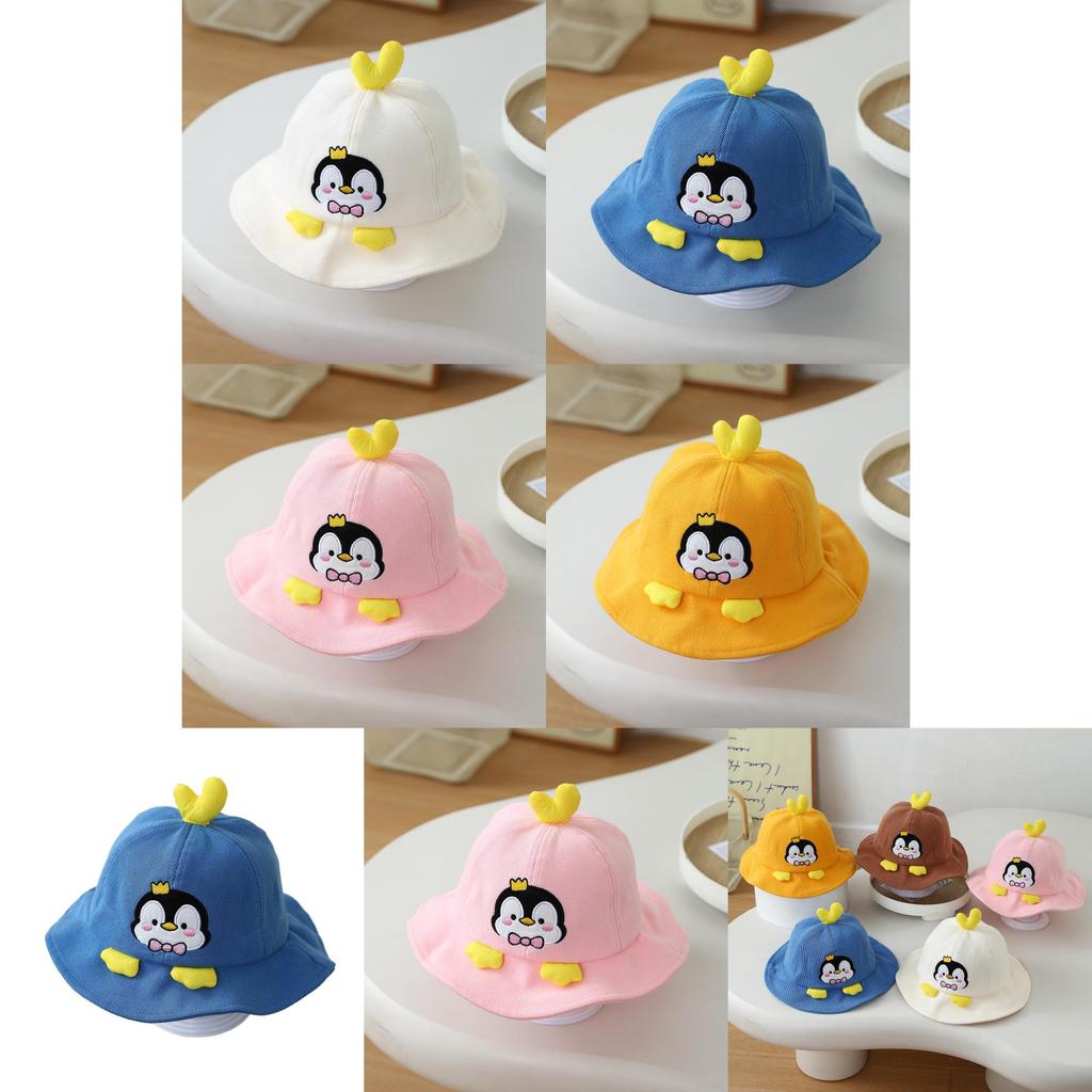 Bestickter Pinguin Kinder Fischerhut Mit Sonnenschutz Für Kleinkinder