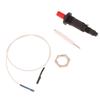 1Set Push Button Piezo Ignitor With Cable Spark Ignition Kit Pressing Sparking For Oven Stove Bbq Camping Hiking Kitchen Lighter