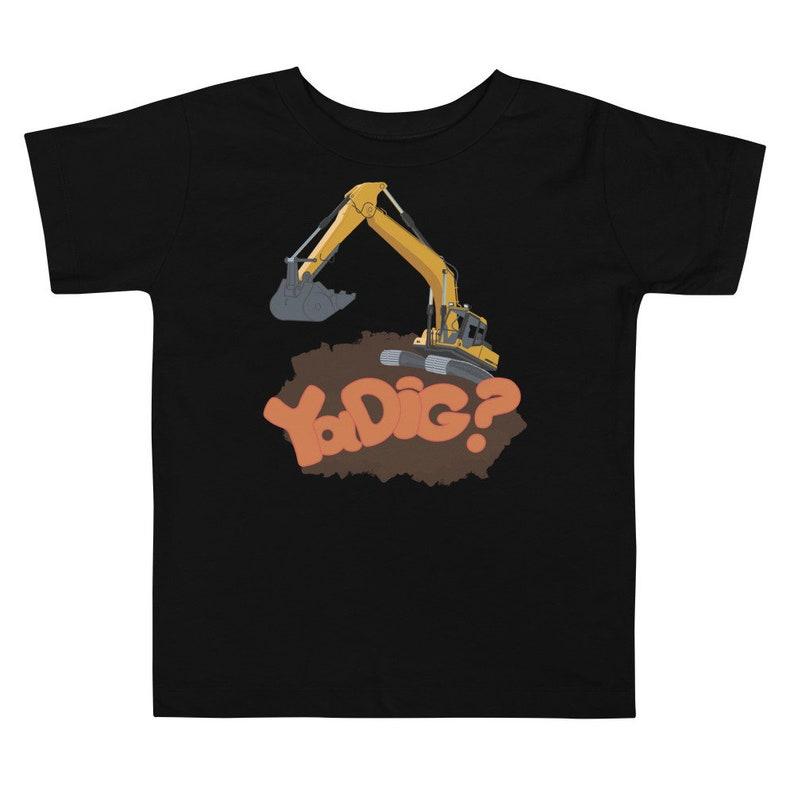 Toddler construction big equipment excavator unisex Short Sleeve Tee 160