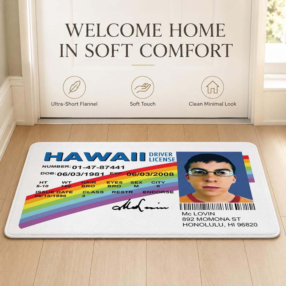 M-Mciovin Bank Floor Mat Cozy Minimalist Flannel Area Rug Anti-Slip Washable Bedroom Living Room Decor