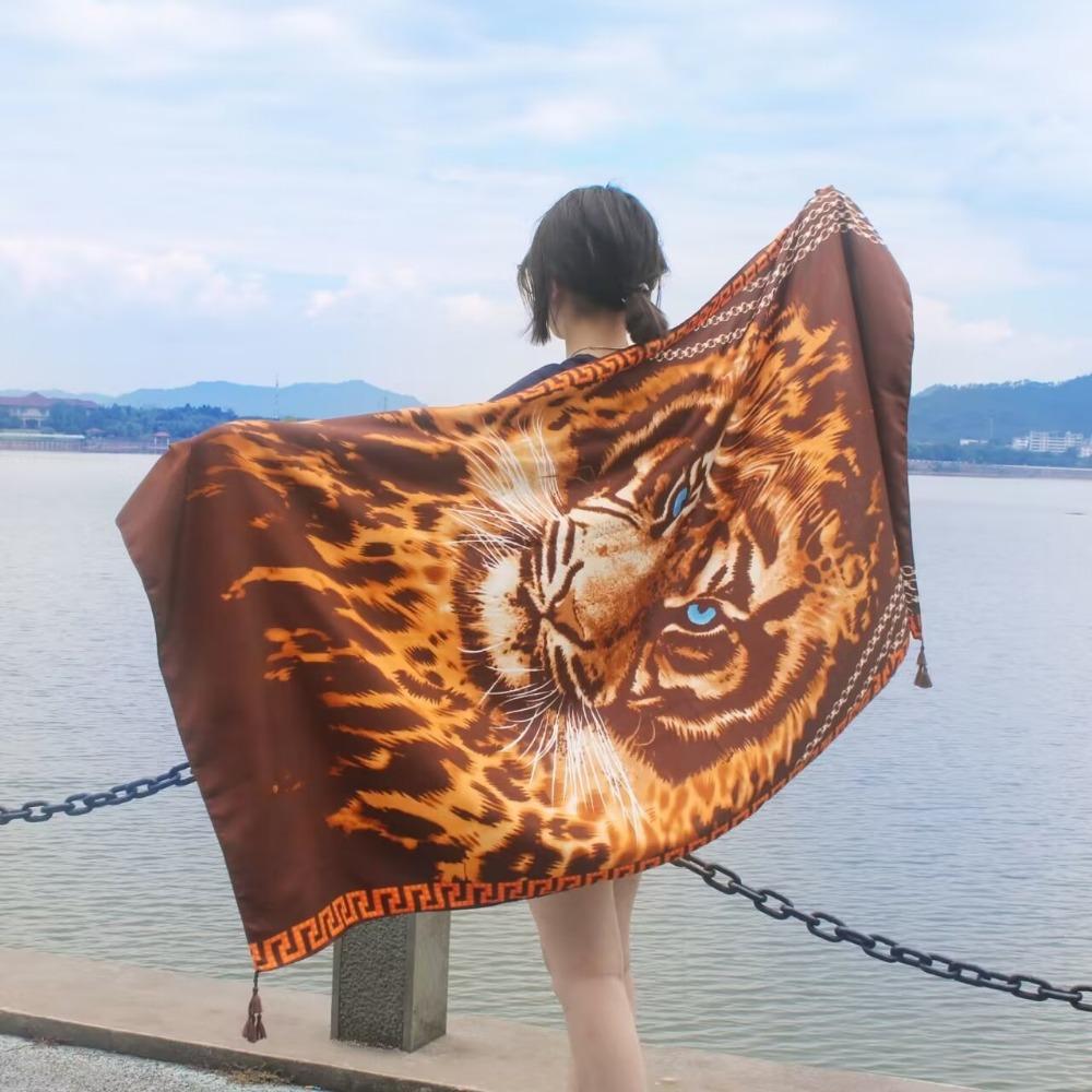 Chaka Salt Lake Great Northwest Tourism Ethnic Style Scarf Silk Scarf Women'S Summer Seaside Beach Shawl Sunscreen Thin