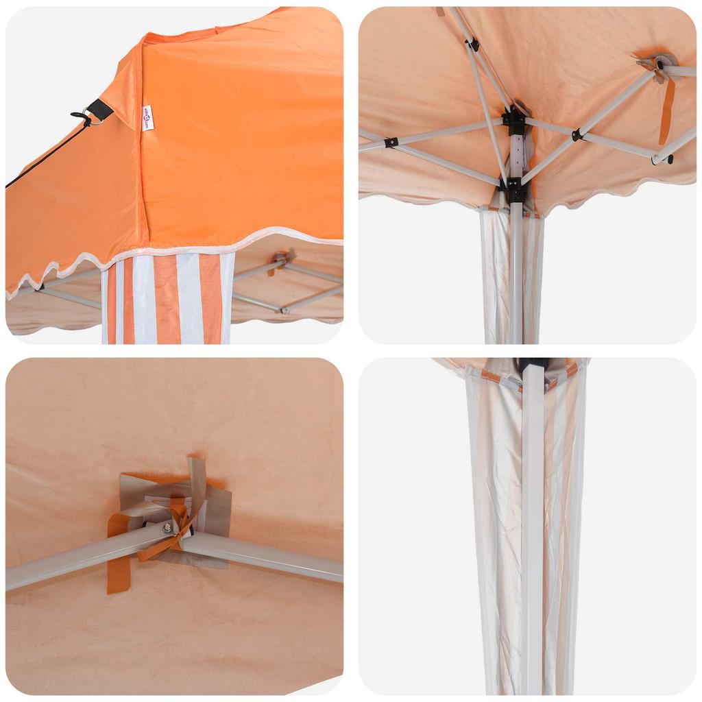 Pop Up Party Tent 575 X 290 X 245 Cm Orange