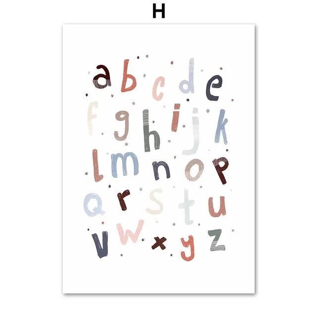 1Pcs Rabbits Wall Art Canvas Painting Interior Paintings Children's Bedroom Home Decor Bears Balloons Cute Animals Living Room No Frame