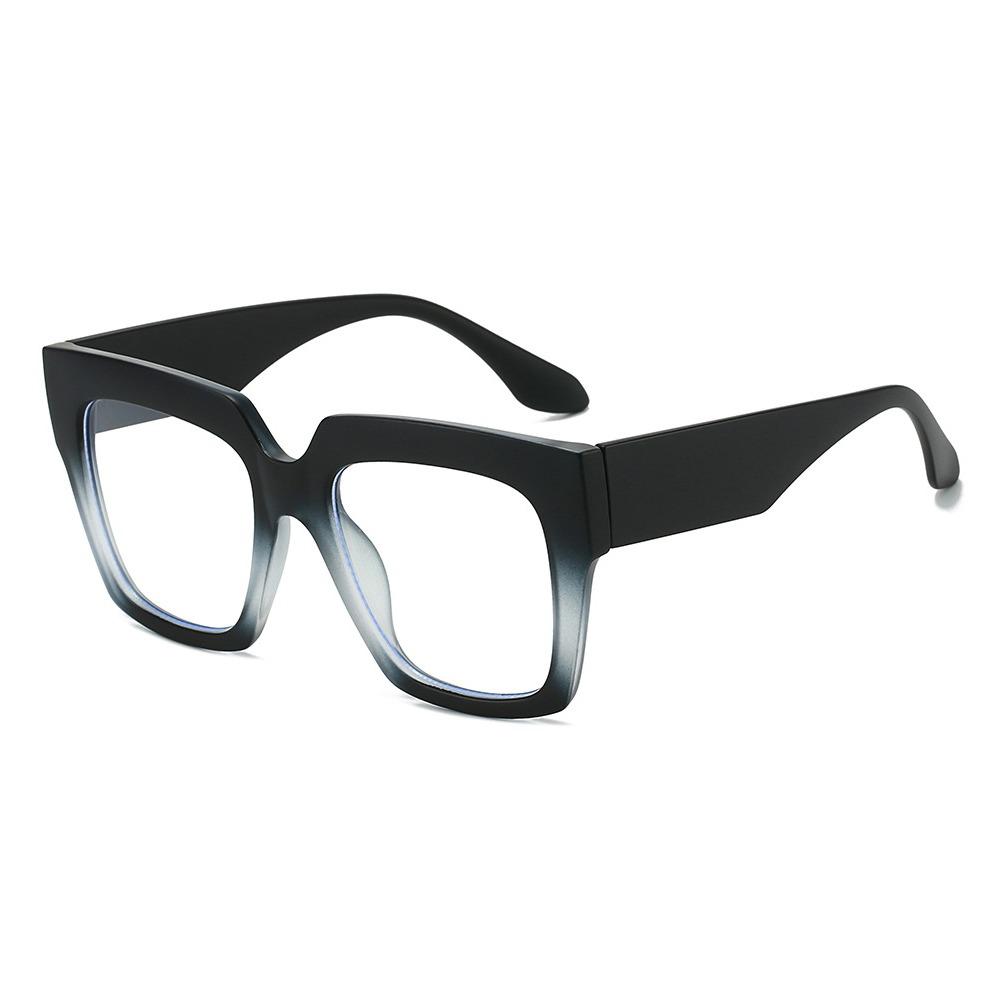 Fashion Oversized Blue Light Glasses Square Big Frame Non-Prescription Eyeglasses Women Men Gasses Frames
