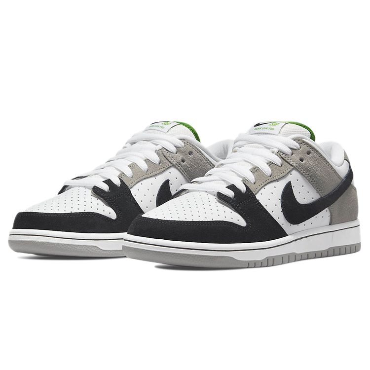 Nike Dunk Low SB Chlorophyll Unisex-Sneaker Grau Mittelgrau Weiß BQ6817-011