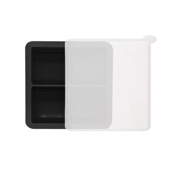 Silicone Ice Cube Trays with Lids Stackable Reusable Ice Cube Molds