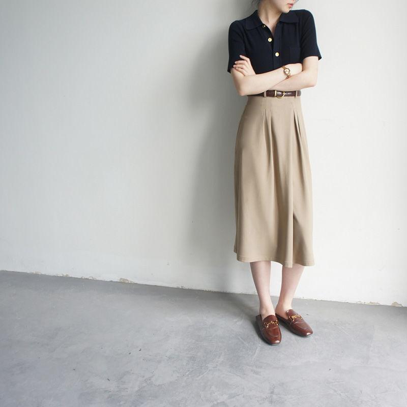 Elegant and Simple Polo Neck Women's Shirt for Spring/Summer