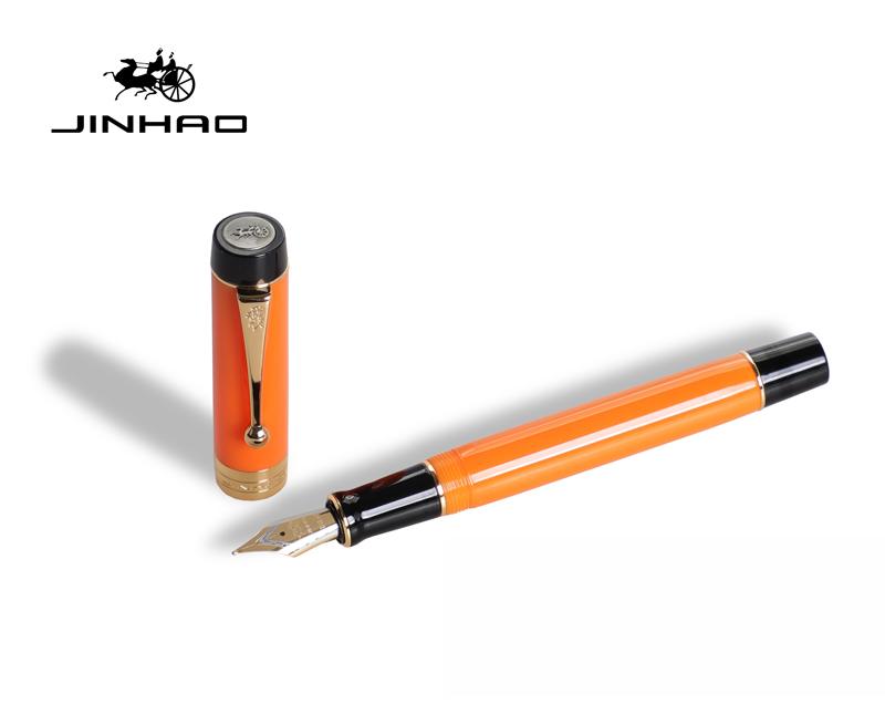 

Jinhao 100 Столітня смоляна пір яна ручка EF/F/M/Вигнутий стрижень Золотий затискач Конвертер Багатоколірне письмо Подарункові ручки Для найкращої канцелярії Extra Fine 0.38mm