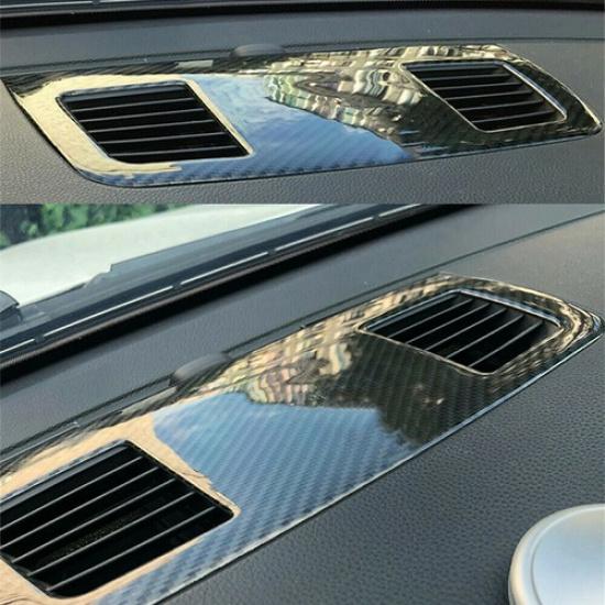Carbon Fiber Vent Dashboard Air Cover Outlet Trim For BMW 3Series E90 E92