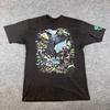 Vintage Fish Nature T Shirt Mens L Black Paper Thin Single Stitch SCUBA 80s