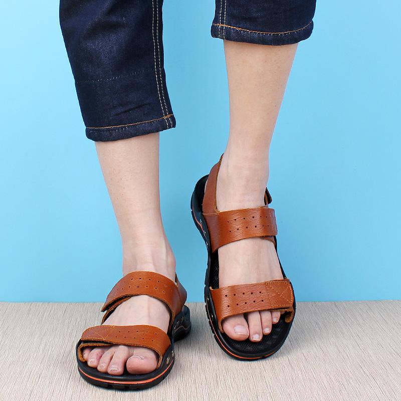 Fashion Men's New Summer Breathable Men's Sandals Fashion Trend Beach Shoes Slippers Sandals Mens Sandals Summer Genuine Leather Sandals