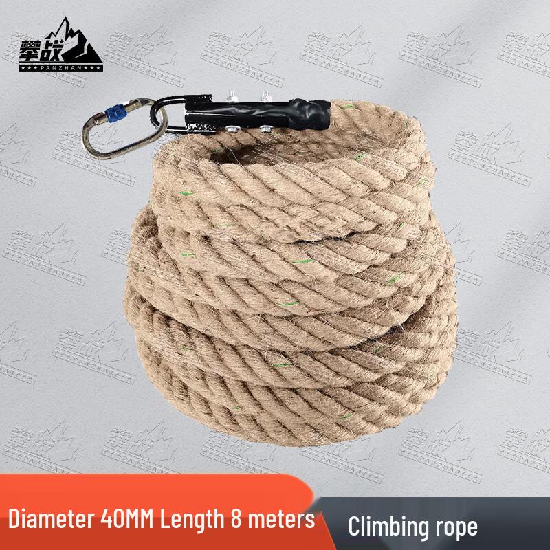 Panzhan Hemp Climbing Rope with Steel Hook