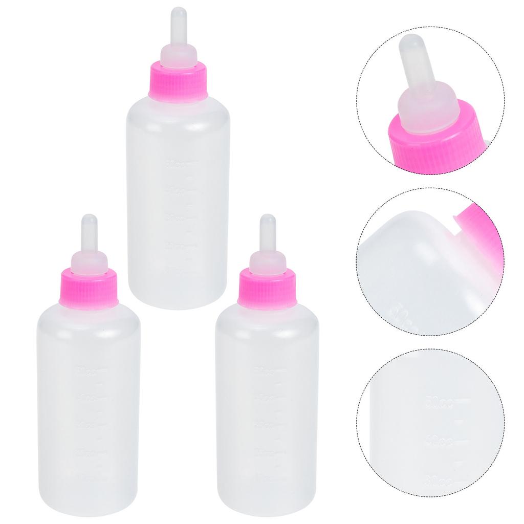 3Pcs Cat Milk Bottles Stable Performance Pet Nursing Bottles Puppy Feeding Tools Dog Feeders Household Pet Supplies