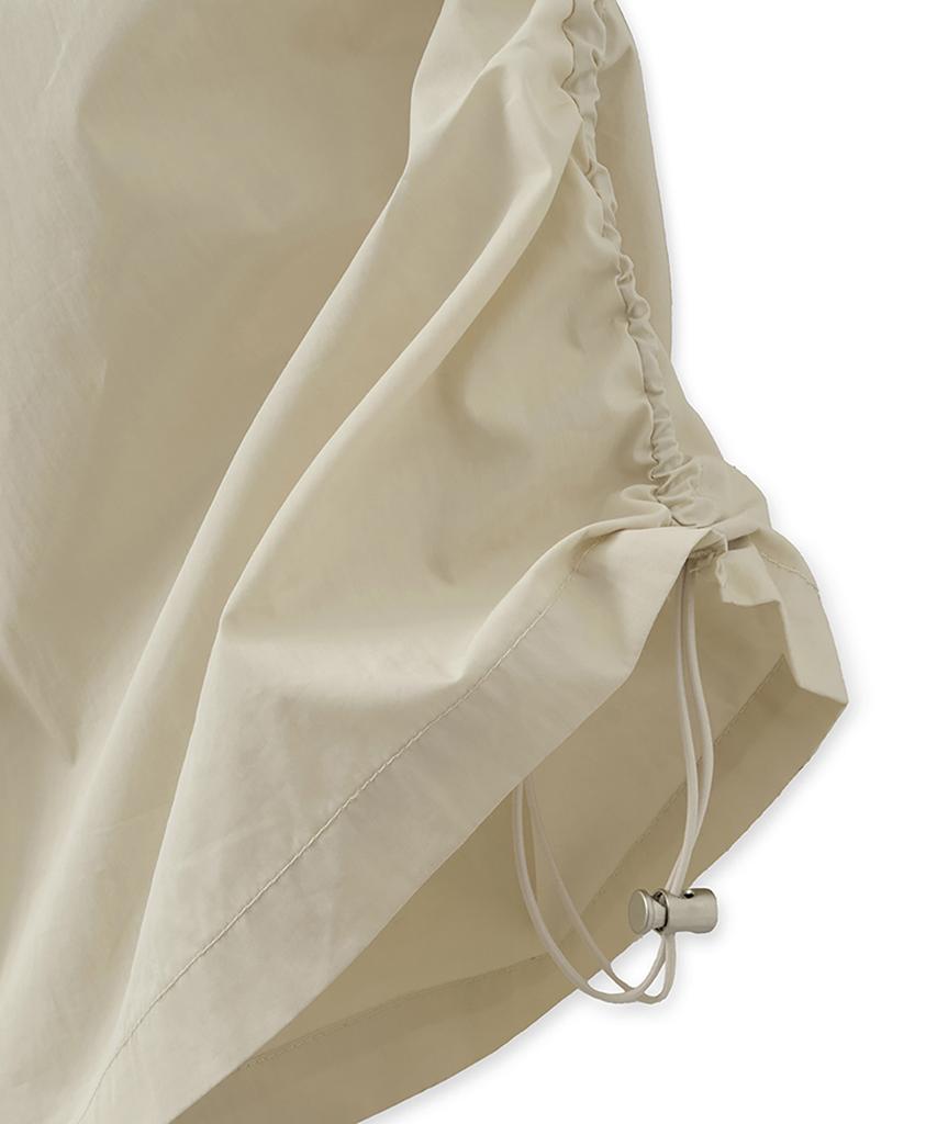 Noir For Woman Cotton Nylon Parachute Skirt (Cream)