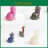 Water Crystal Resin Cat Figurine Office Home Decor Hatching Animal Tabletop Ornament For Gift