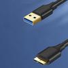 Ugreen US130 High-Speed USB-A 3.0 to Micro USB-B Cable, 2m Black