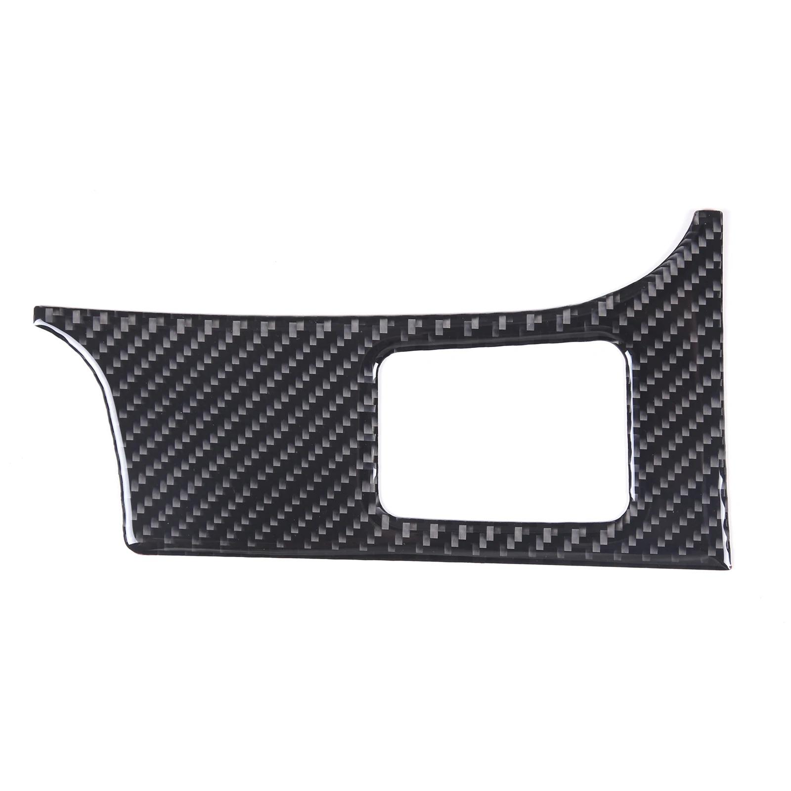 For Porsche Taycan -2024 Soft Carbon Fiber Car Dashboard Gear Adjustment Switch Cover Trim Sticker Interior Car Accessories Carbon Fiber