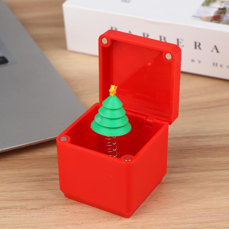 Christmas Surprise Box Prank Middle Finger Gift Box Prank Toys Creative Desk Pop Up Surprise Present Case Xmas Gifts
