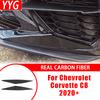 Carbon Fiber Car Accessories Front Bumper Sides Panel Interior Cover Tirm Panel Modified Sticker For Chevrolet Corvette C8 +