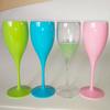 High-Stem Slim Plastic Champagne Glasses - PP Material & High-Temperature Resistant Acrylic