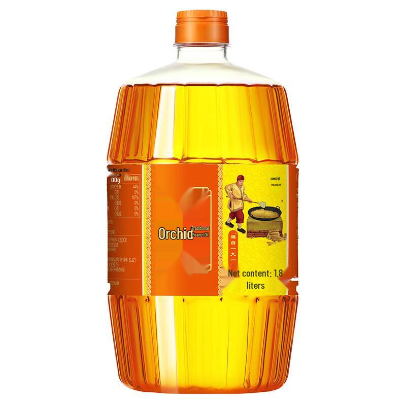 Hujihua First-Grade Cold-Pressed Peanut Oil 1.8L