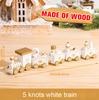 Christmas Plastic/Wooden Train Merry Cristmas Ornaments Christmas Decor For Home 2025 Xmas Tree Decor Noel Navidad NewYear Gifts