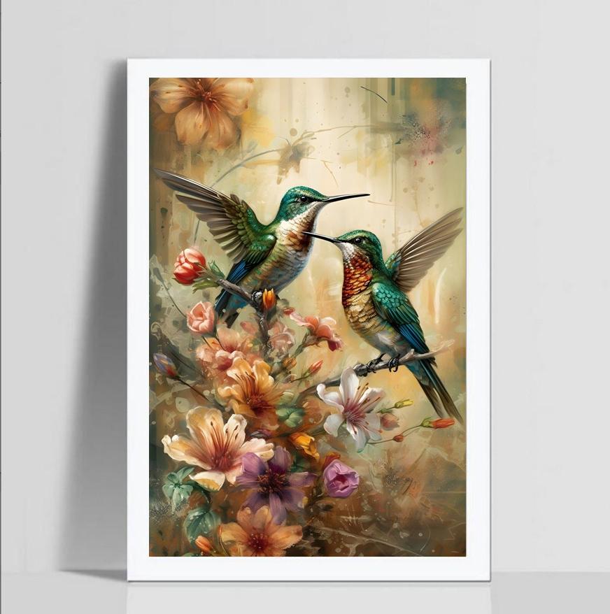 Round Diamond 5D DIY Diamond Painting Bird 3D Embroidery Cross Stitch Mosaic Decoration Gift