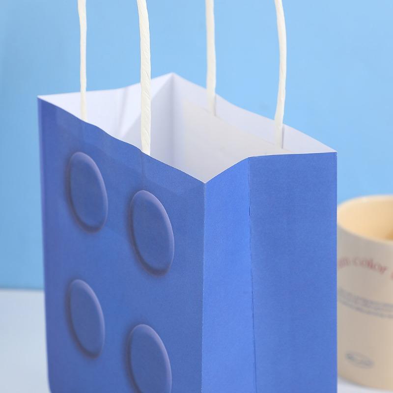 12Pcs Small size Paper Gift Bags with Handles Birthday Party Favor Bags 15*8*21cm