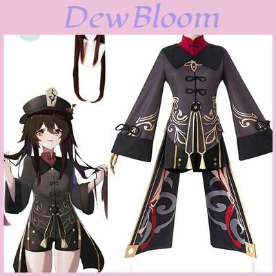 Genshin Impact Hutao Cosplay Costume Uniform Chinese Style Cute Costume For Halloween