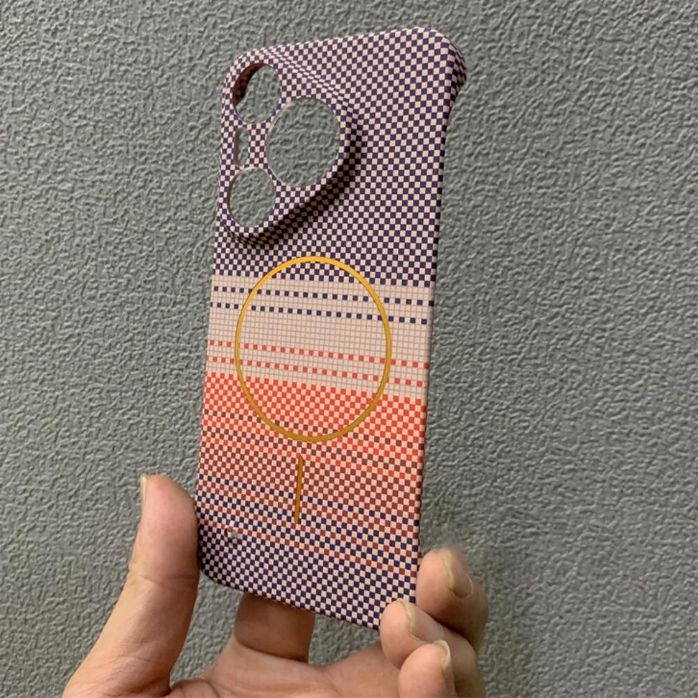 Ultra-Thin Shockproof Carbon Fibre Frameless Case For Huawei P70 Pura70 Pro Plus Mate 70 60 50 Magnetic Wireless Charging Cover
