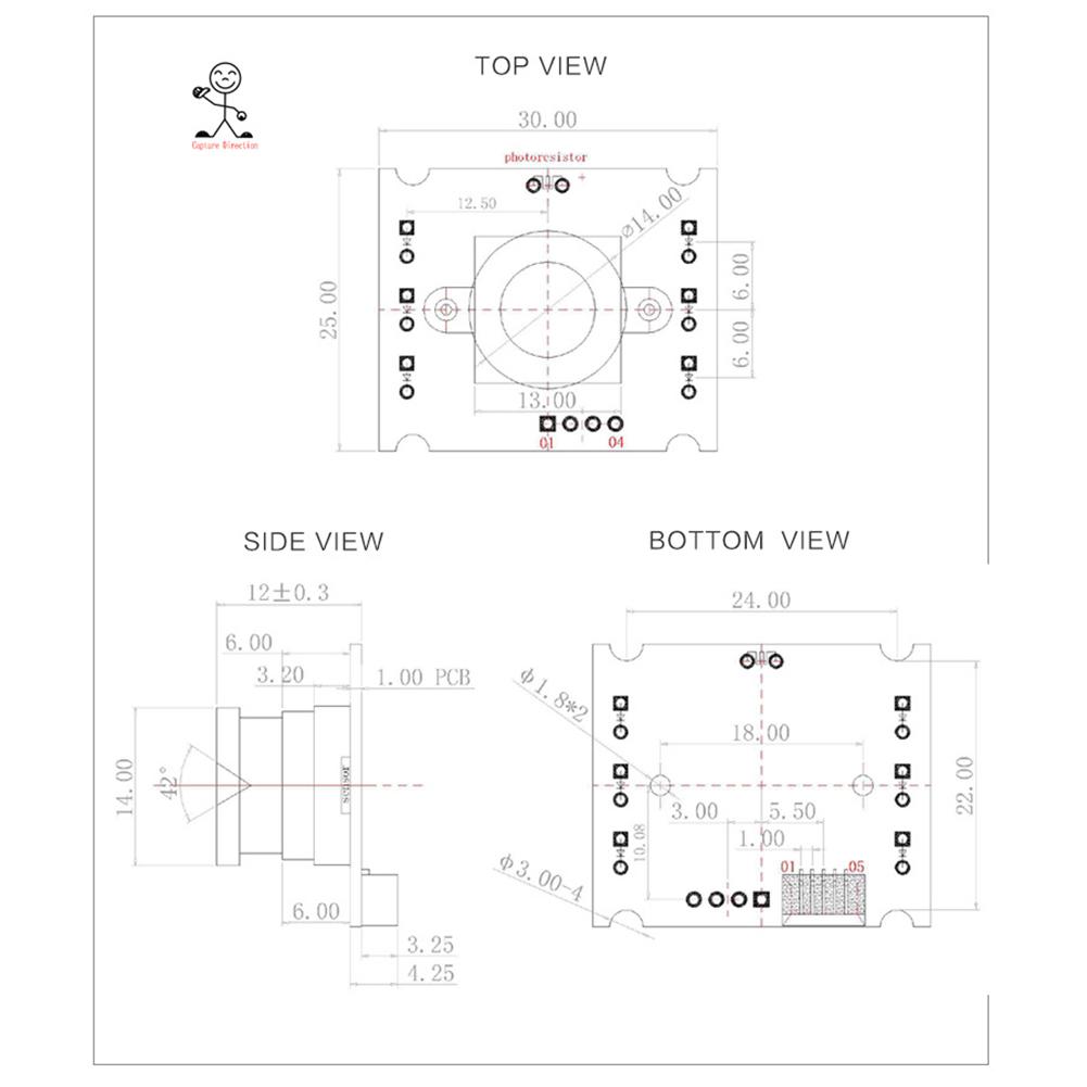 Moduł kamery OV9726 1 milion pikseli obiektyw szerokokątny 70 stopni moduł kamery USB bez sterownika czujnik CMOS obsługa OTG telefonu