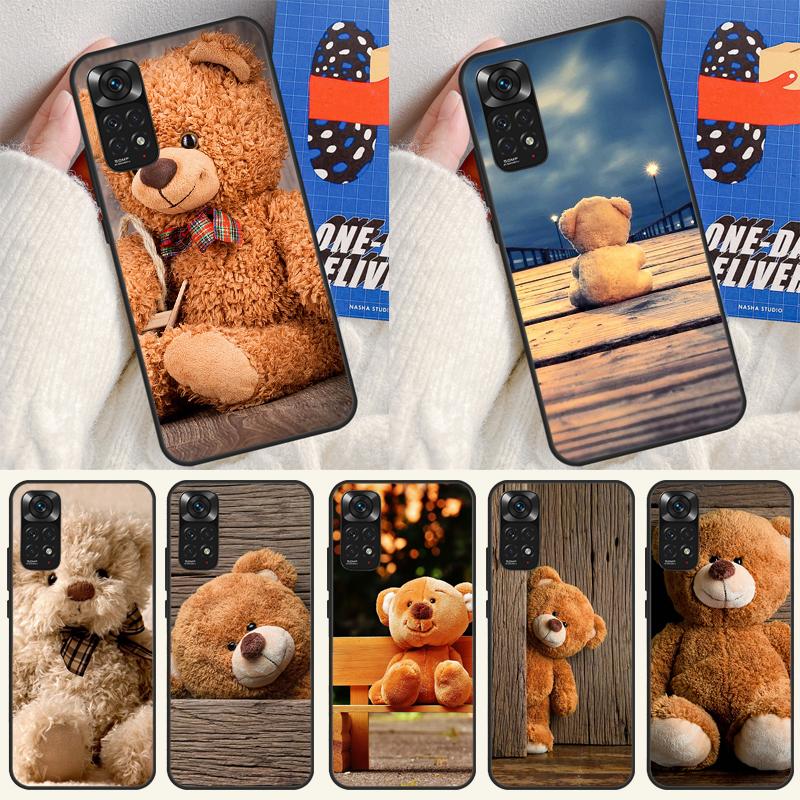 Cute Bear Case For Xiaomi Redmi Note 14 13 12 Pro 11 9 10 9S 10S 11S 12S Redmi 14C 13C 10C 12C Cover