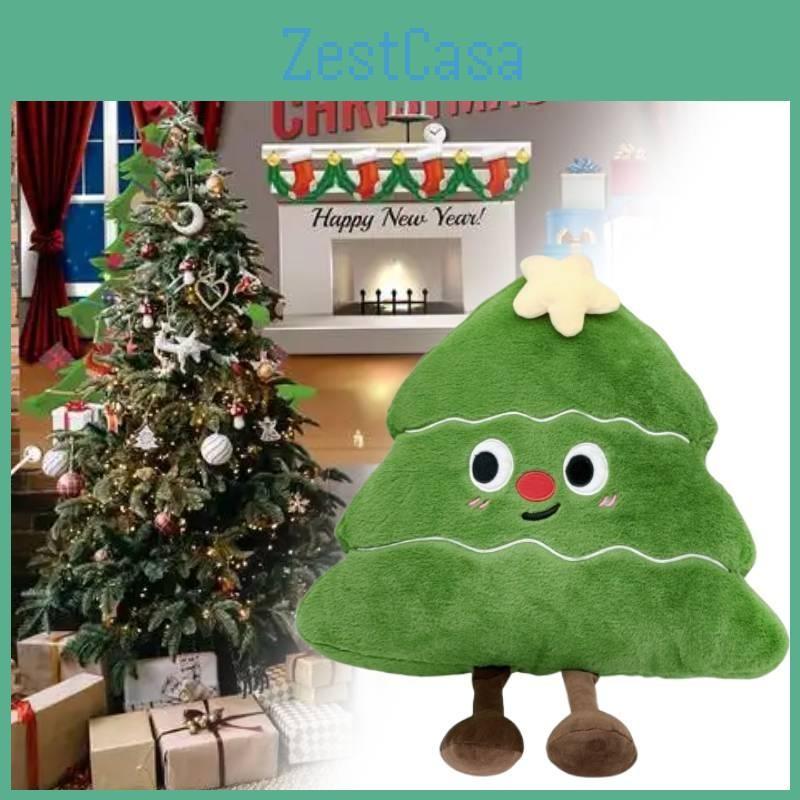 Tree Plush Christmas Toy Cartoon Stuffed Doll Cushion Decoration Kids Gifts