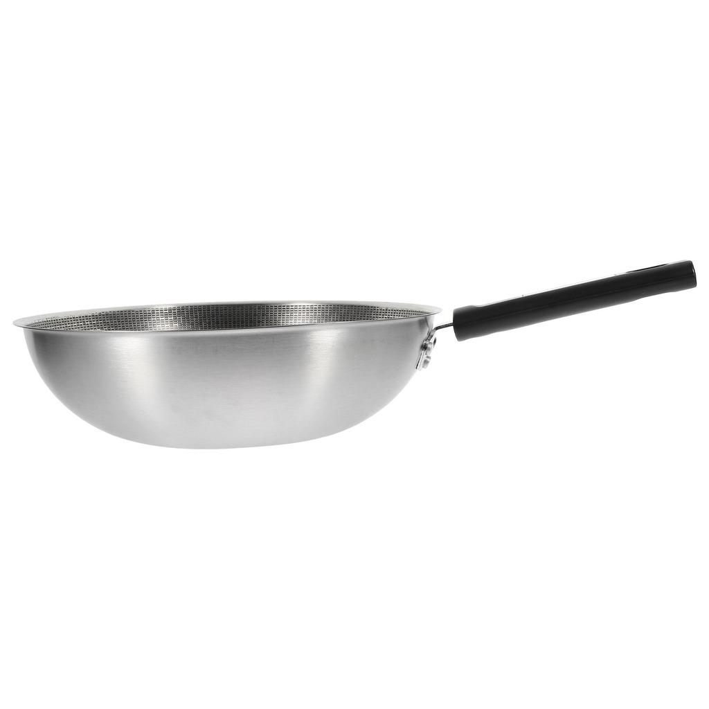 Stainless Steel Honeycomb Frying Pan Non Stick Egg Steak Pan Flat Bottom for All Stovetops Ergonomic Bakelite Handle Kitchen