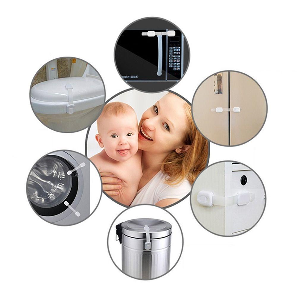 4 Stück/10 Stück Selbstklebendes Schrankschloss Sicherheitsschutz Schutzschloss Kühlschrank