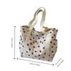 Fresh Sweet Girl's Handbag Fashionable High End Corduroy Printed Shoulder Bag Leisure Shopping Commuter Women's Underarm Bag