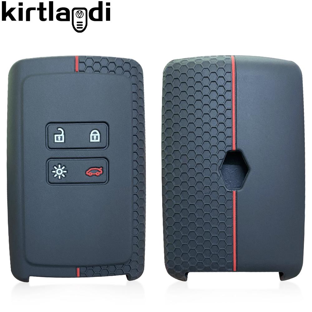Silicone Car Key Cover Case For Dacia Logan 3 For Renault Captur Zoe Espace 5 Clio Megane 4 Arkana Arcan  Key Holder Shell