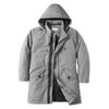 UNITED Long Down Coat with Hood Size Men's Water-Repellent (JP, Alphabet, 3L, Gray)