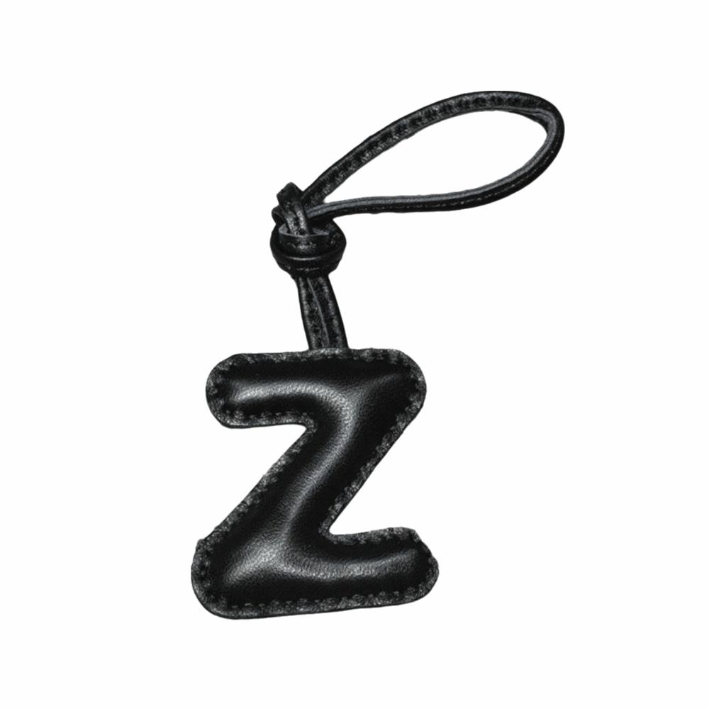 26 Initials Leather Alphabet Key Chain Genuine Sheepskin Car Pendant  Ladies