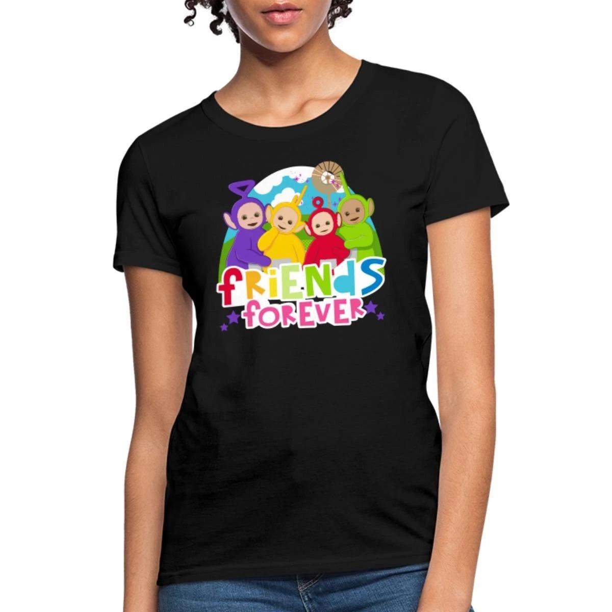 Teletubbies Friends Forever Cute Friendship Design Women s T-Shirt S