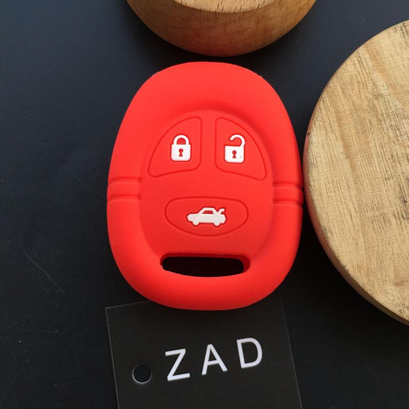 

3 Buttons silicone rubber car key Case Cover Shell for Saab 9-3 9-5 93 95 Smart Remote Key Fob key cover case красный