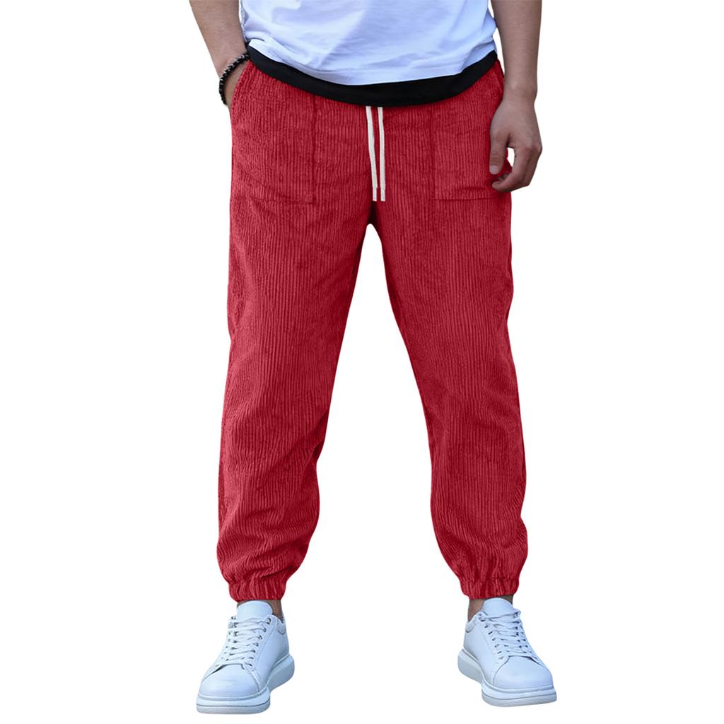 Men's Loose-Fit Stretch Corduroy Lightweight Breathable Pants