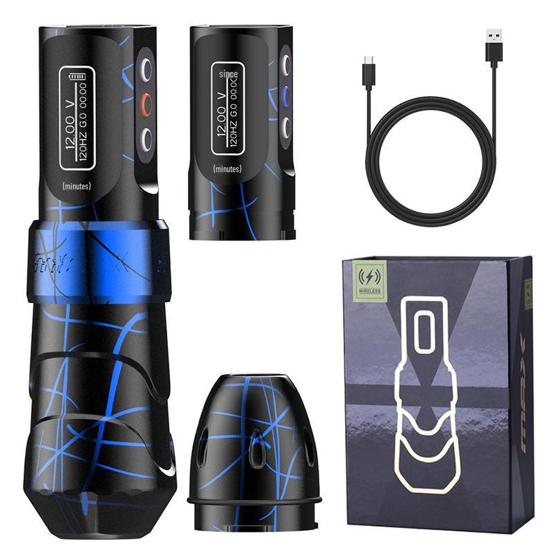 Wireless Tattoo Machine Pen: Battery-Powered Liner & Shader - Integrated Motor