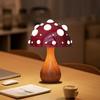 Zhongshan Red Metal Mushroom Lamp Bedside Indoor Decoration Three Color Reading Table Lamp for Bedroom